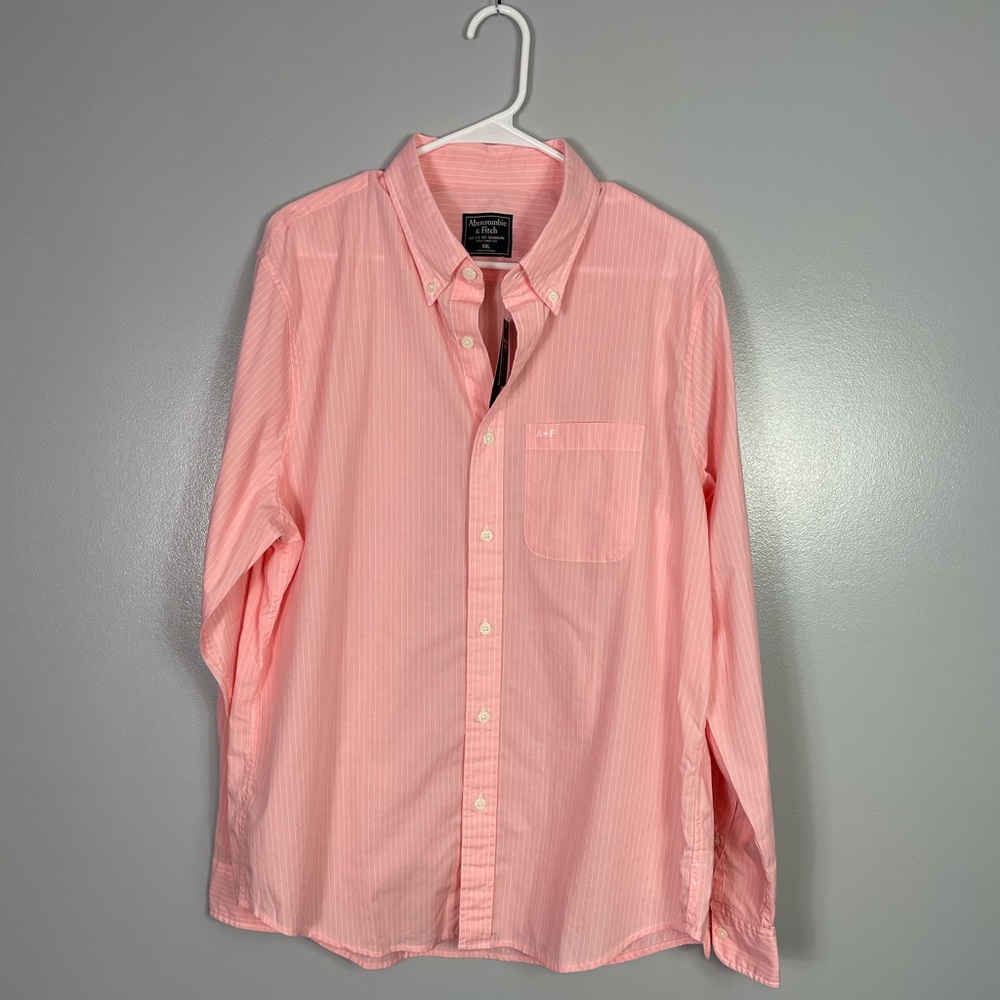 Abercrombie and Fitch striped button front shirt